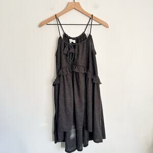 Free People Beach Oversized Flowy Tank Top Gray Size XS